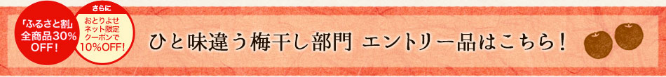 ひと味違う梅干し部門 エントリー品はこちら！
