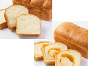 チェダーチーズ食パン1本、クリームチーズ生食パン1本 / ふろまーじゅ