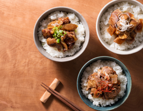 米と知多セット 牛豚鶏3食入り（ご飯のおとも）