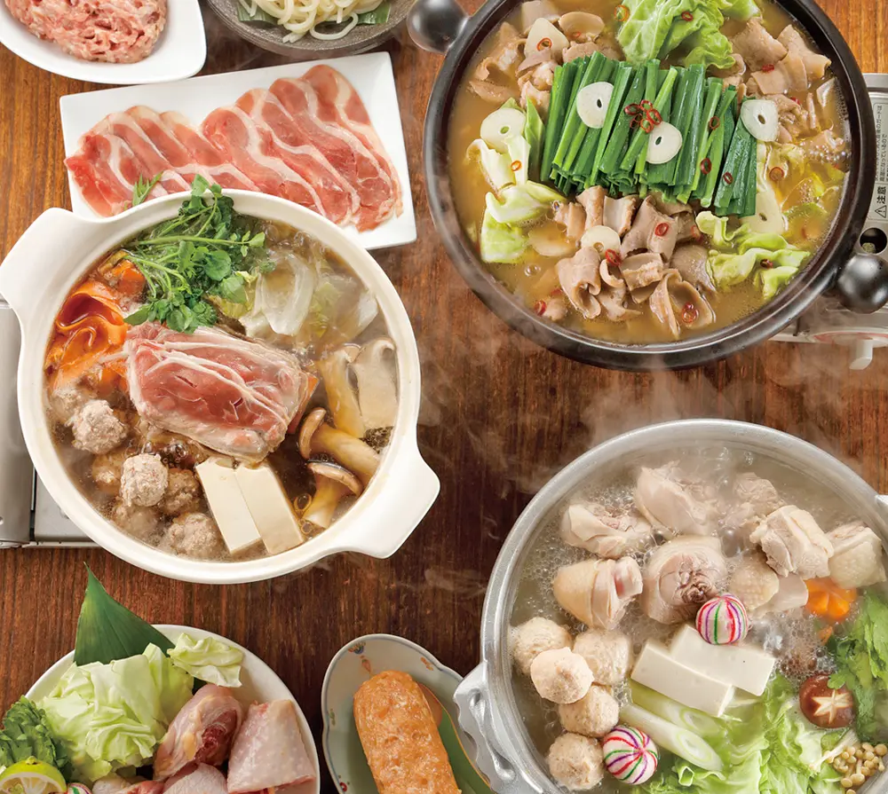 ミックスジャンボセット（水たき・鴨鍋・もつ鍋）10～12人前のサブ画像