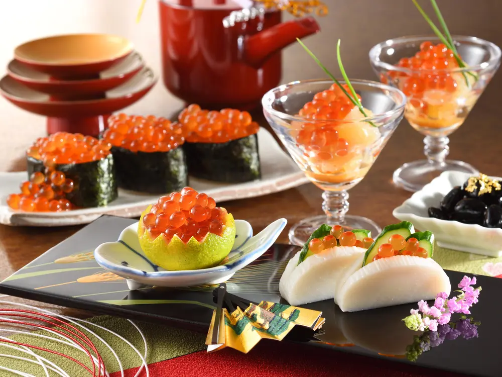 宝石のような輝き!北海道産天然秋鮭いくら醤油漬200gのサブ画像