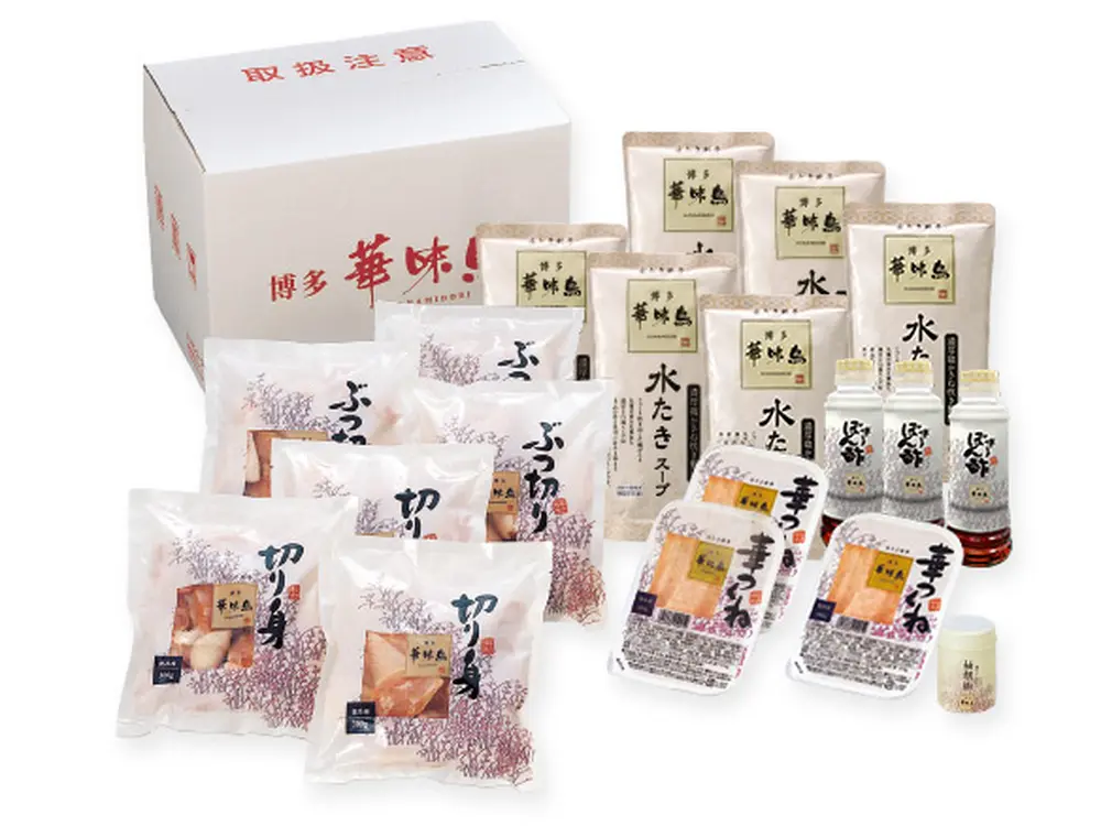 【販売終了】博多華味鳥 水たきジャンボセット（10～12人前）のサブ画像