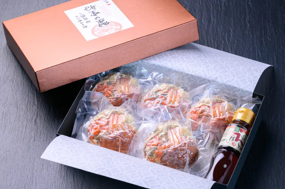 セイコガニ（香箱ガニ）の甲羅盛り 蟹の宝船 小サイズ 130g級使用　加工後65g～ 5個セットのサブ画像