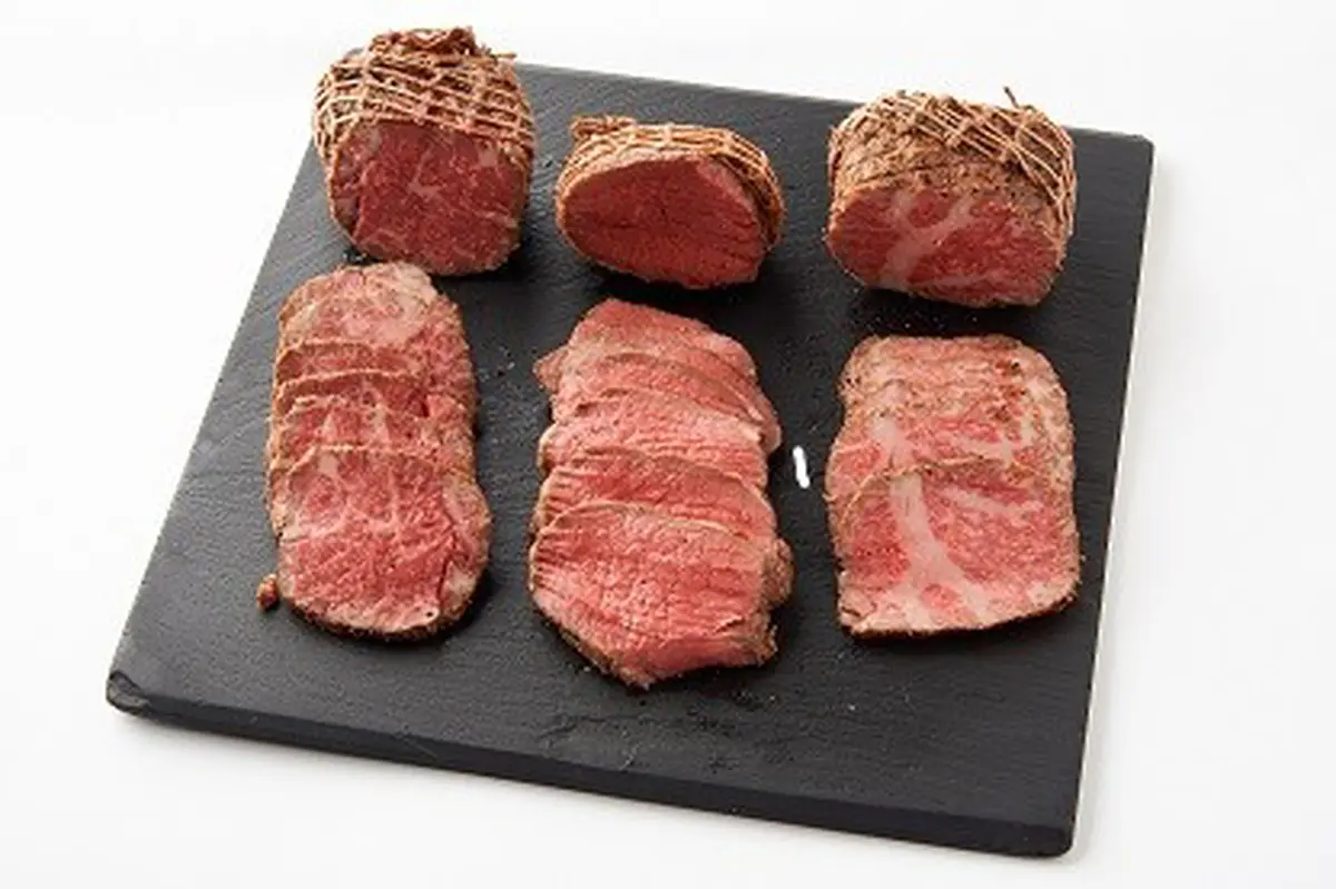A5ランクのローストビーフ食べ比べお試しセット（前バラ肉・内もも肉・サーロイン）の画像