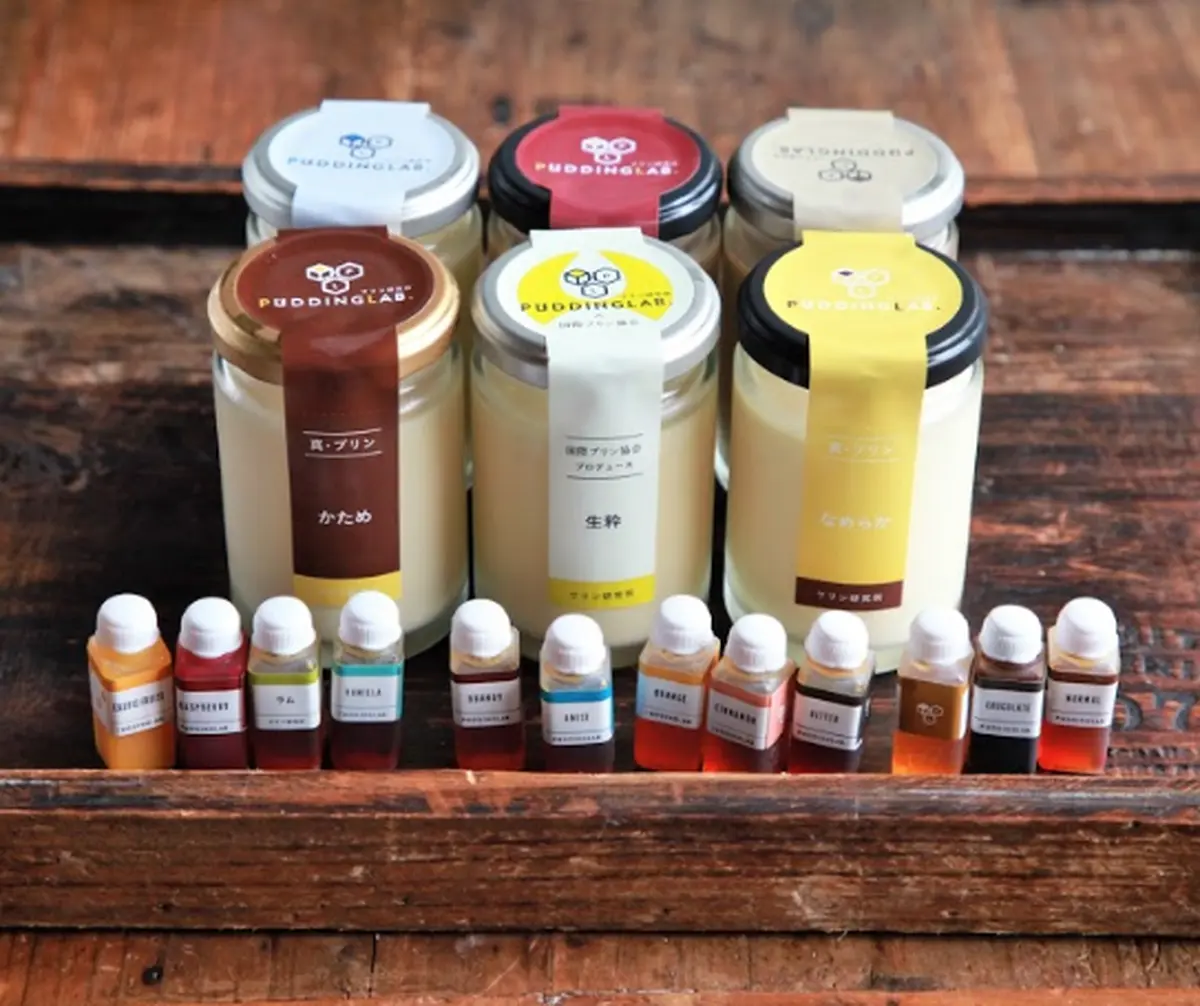 プリン研究所おすすめプリンセット6種×ソース12種の画像