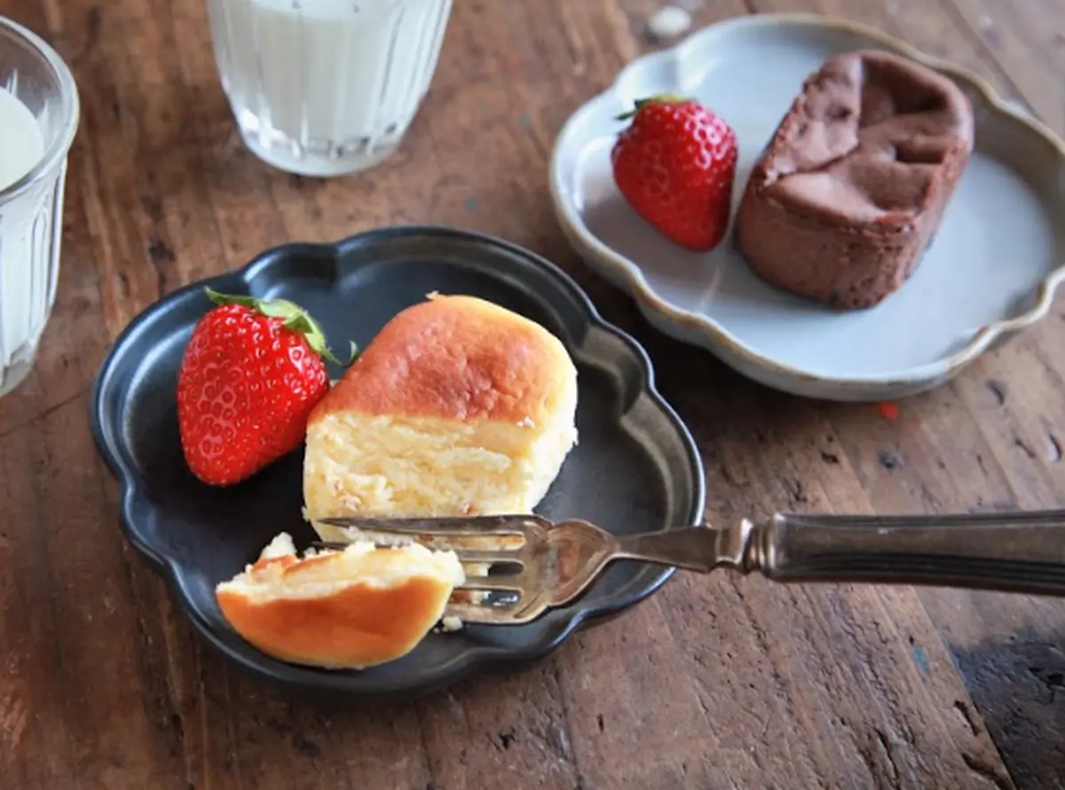 とろけるチーズケーキととろけるショコラの食べ比べセットの画像