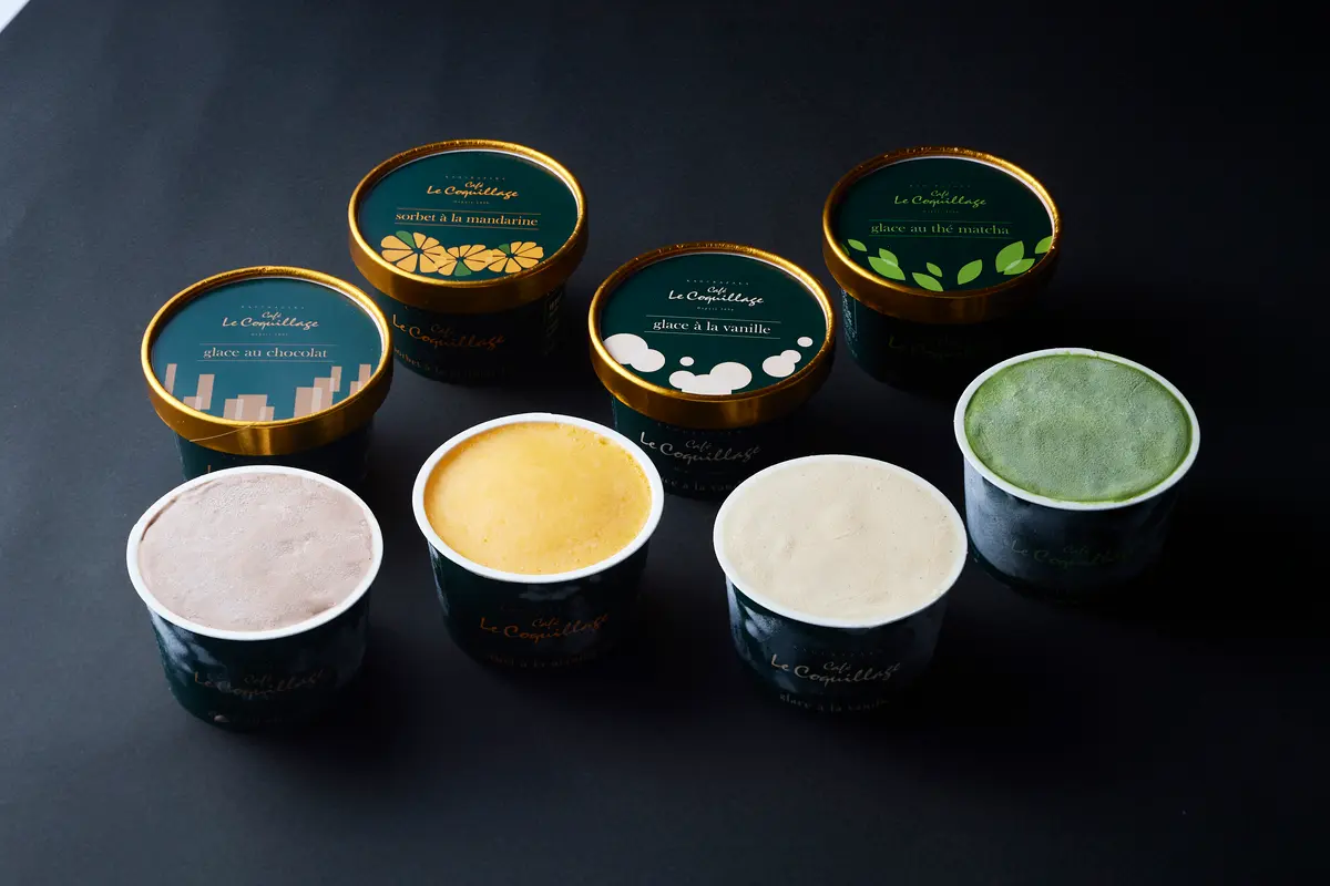 アイスクリーム＆ソルベ 8個セット 〈バニラ／ショコラ／抹茶／みかん〉の画像