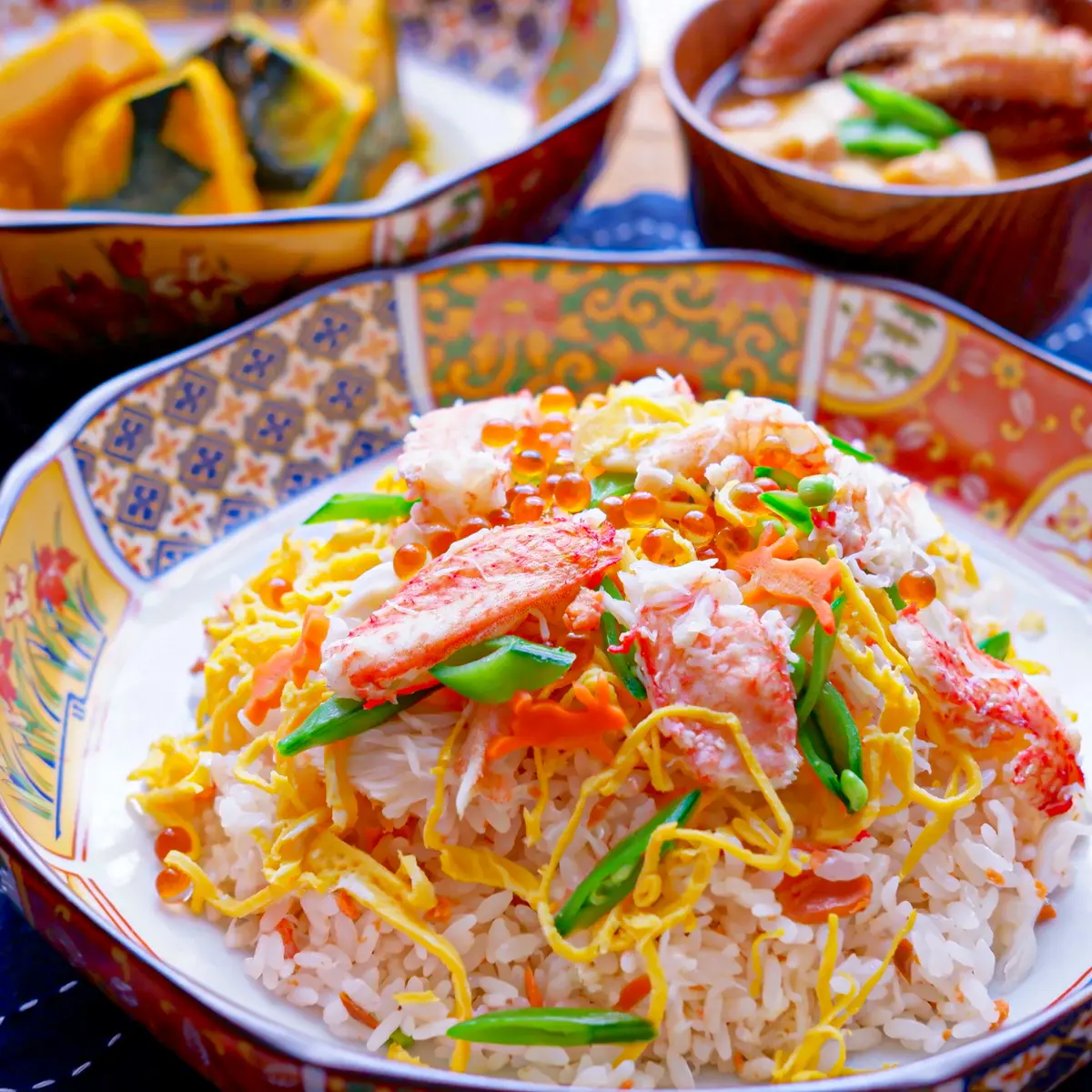 北海道噴火湾産 浜茹で黄金毛ガニ400～500gの画像