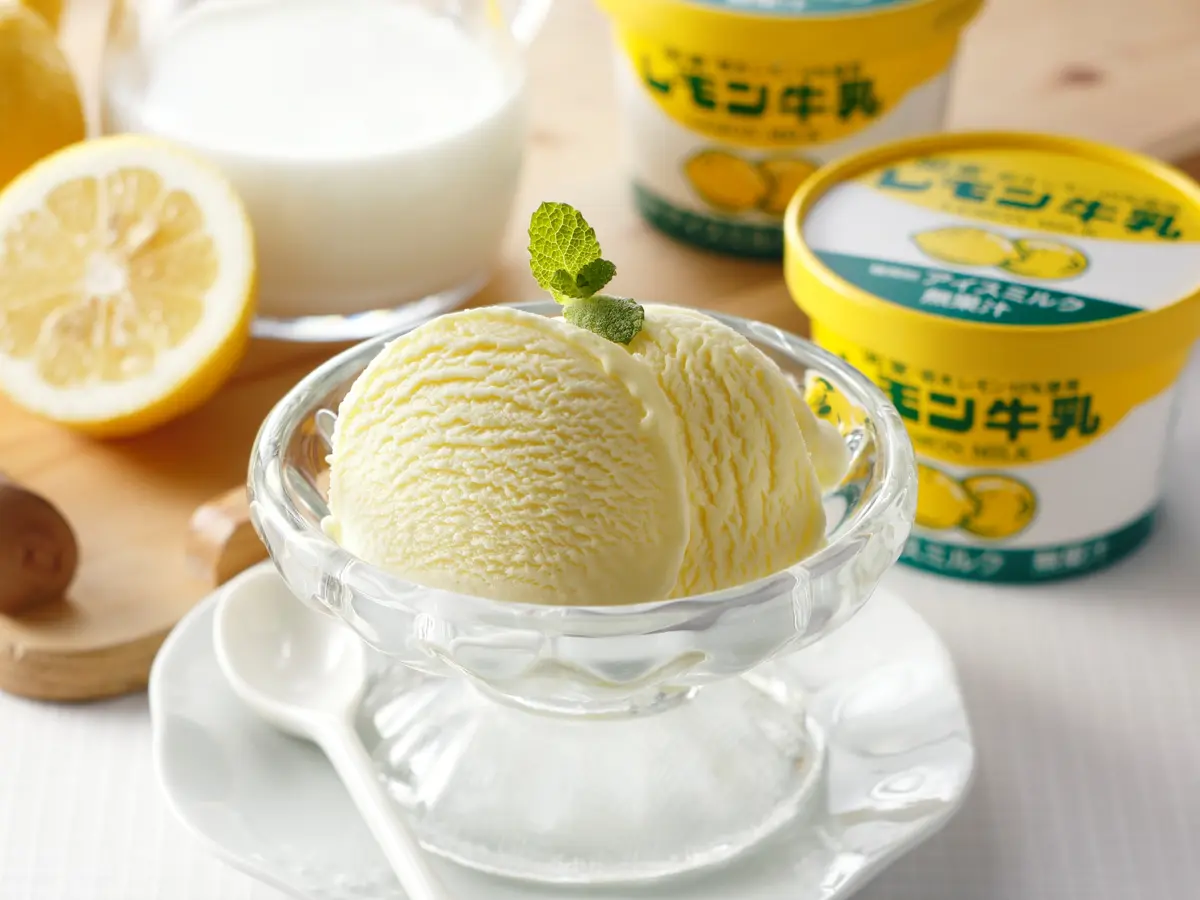 レモン牛乳カップ・イチゴ牛乳カップ食べ比べ満足セット　計20個（各10個）の画像