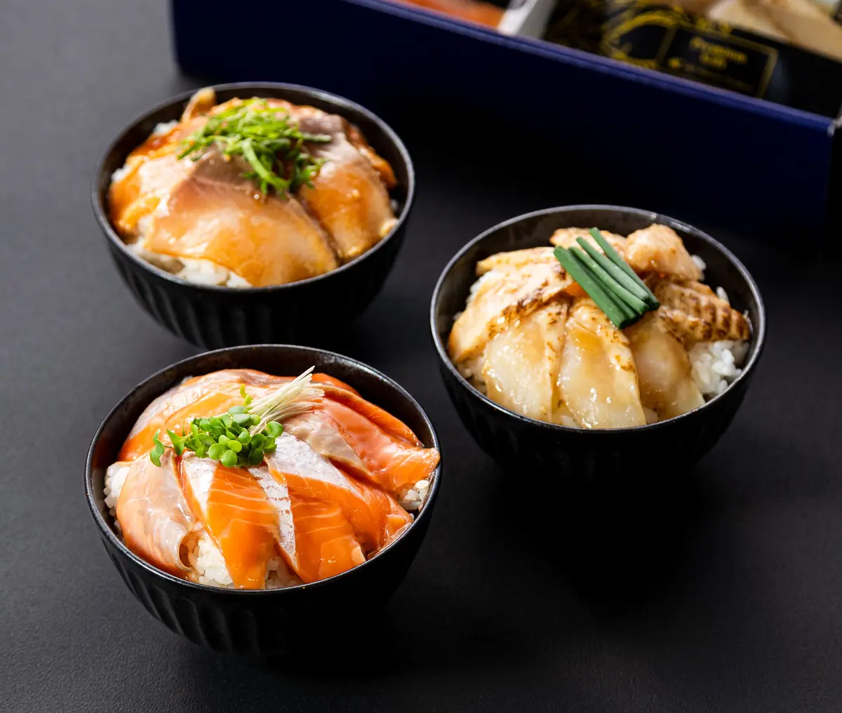 国産素材 海鮮漬け丼三種詰め合わせの画像