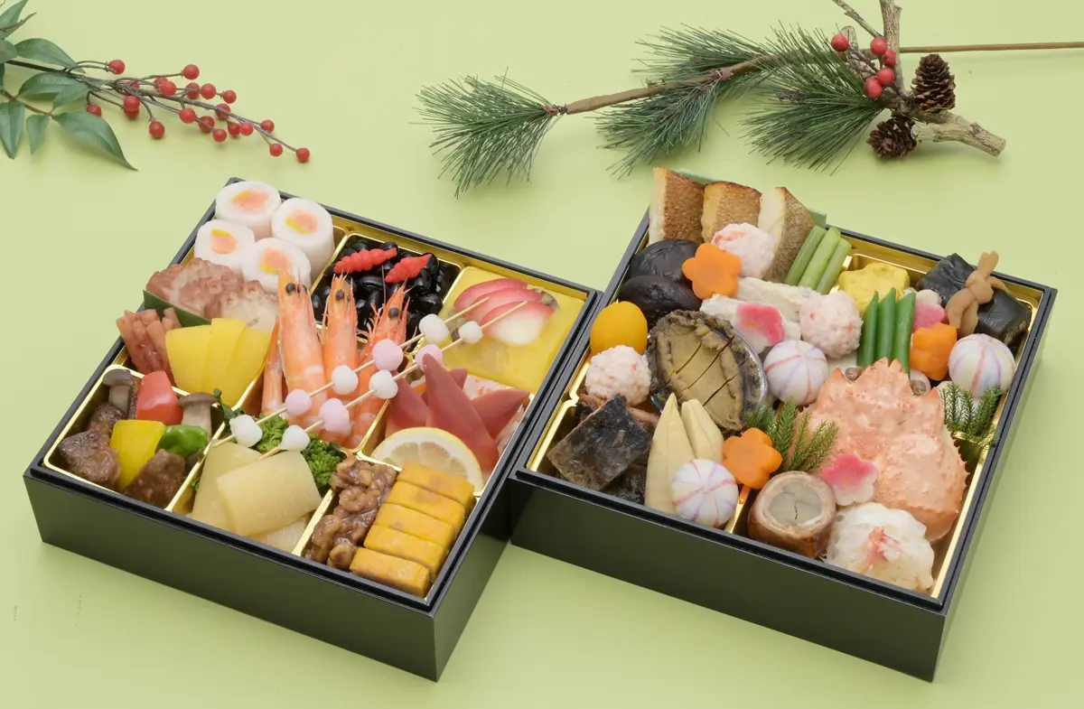 おせち料理二段重「福寿」の画像