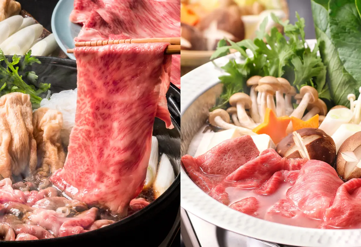 【選べるギフトセット】近江牛霜降り すき焼きしゃぶしゃぶ 500ｇ　【化粧箱入】の画像