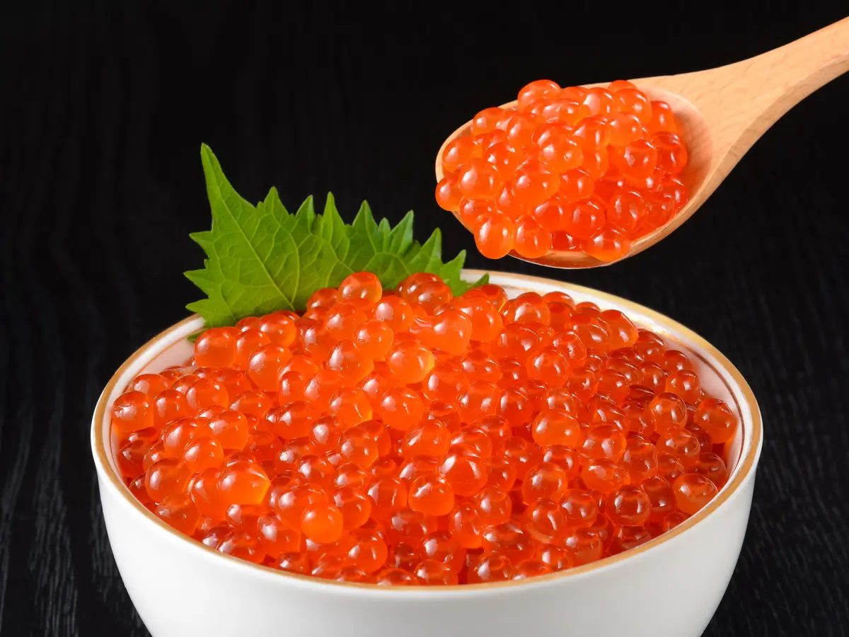 北海道産天然秋鮭いくら醤油漬 400gの画像