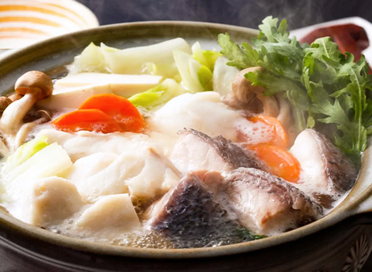 幻の天然クエと漁師海鮮鍋（ちゃんぽん麺付き）の画像