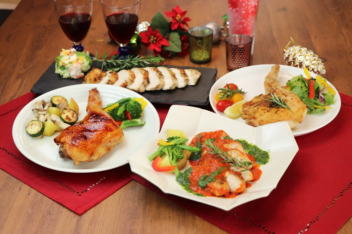クリスマスローストチキングルメ人気4品セットの画像
