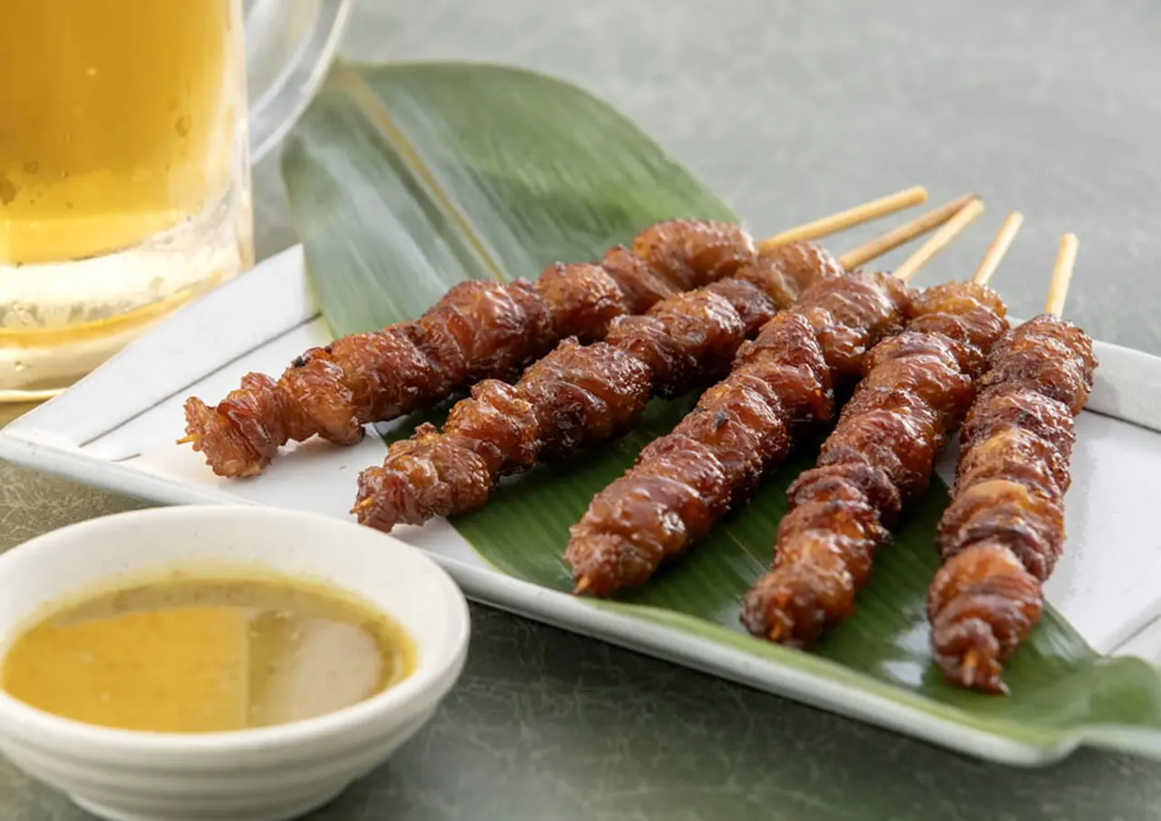 博多本格とりかわ+柚ダレ1本セットの画像