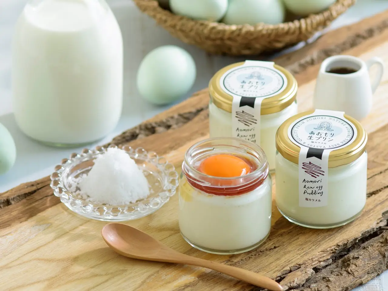 あおもり生プリン（塩カラメル）4個セットの画像