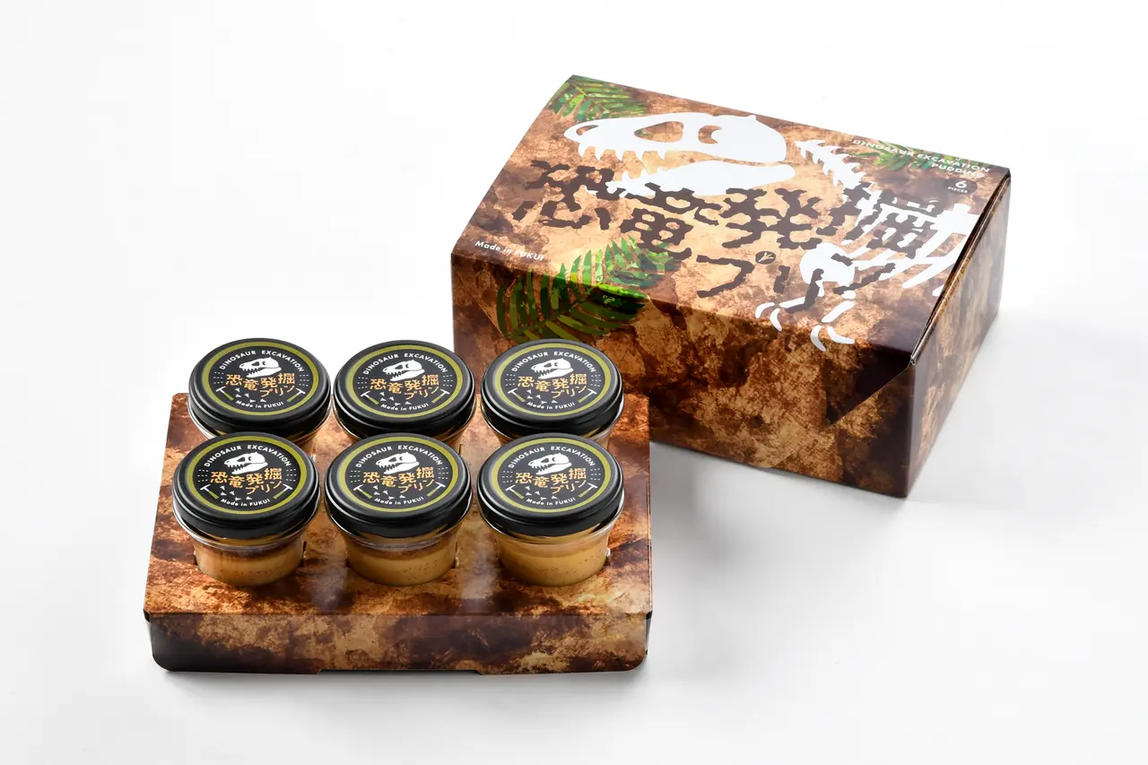 恐竜発掘プリン 6個入りの画像
