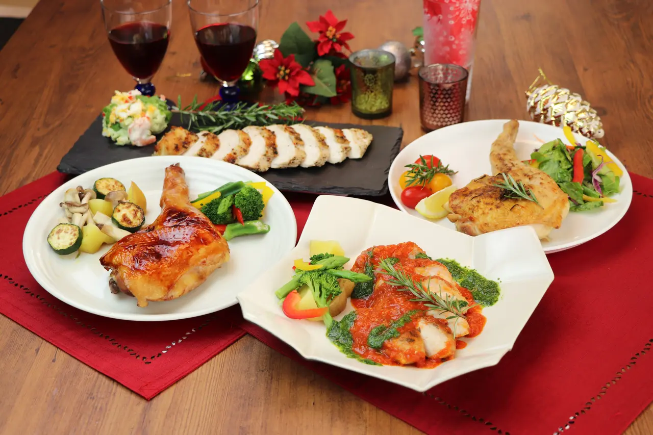 クリスマスローストチキングルメ人気4品セットの画像