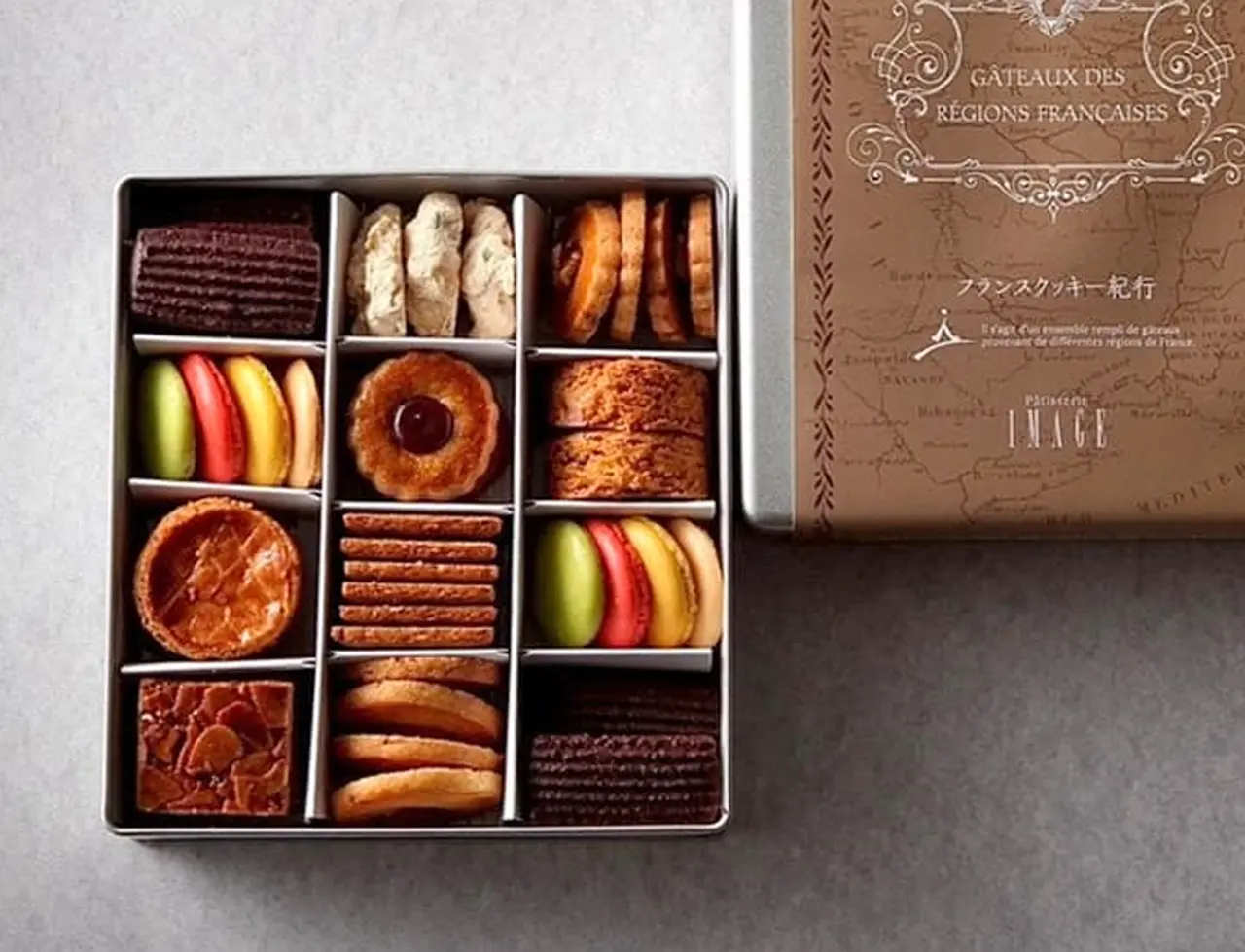 フランスクッキー缶 44枚入の画像