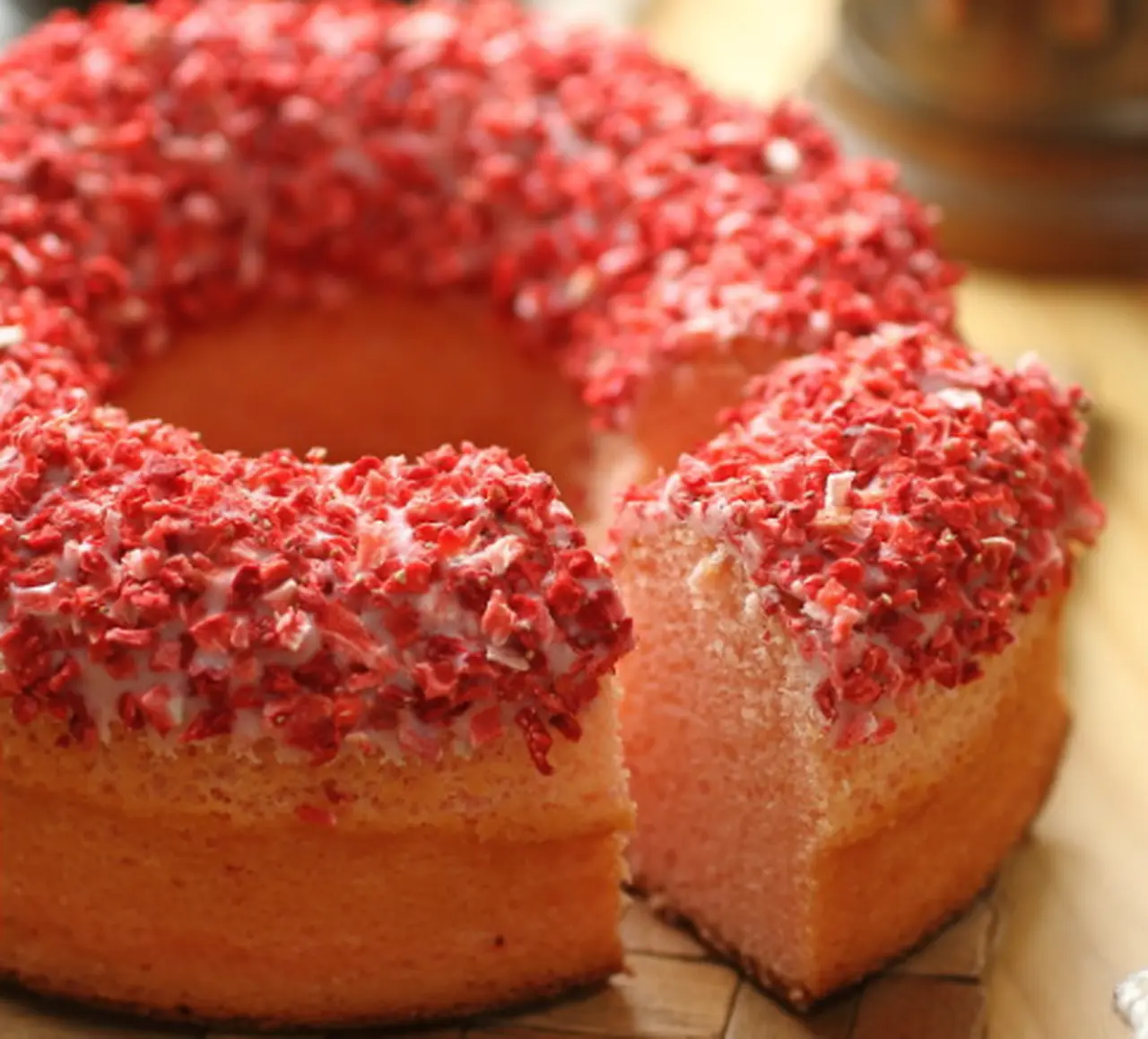 大きな焼きドーナツ『苺のわっ菓』の画像