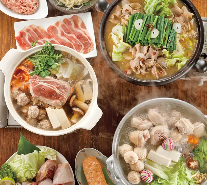 ミックスジャンボセット（水たき・鴨鍋・もつ鍋）10～12人前のサブ画像