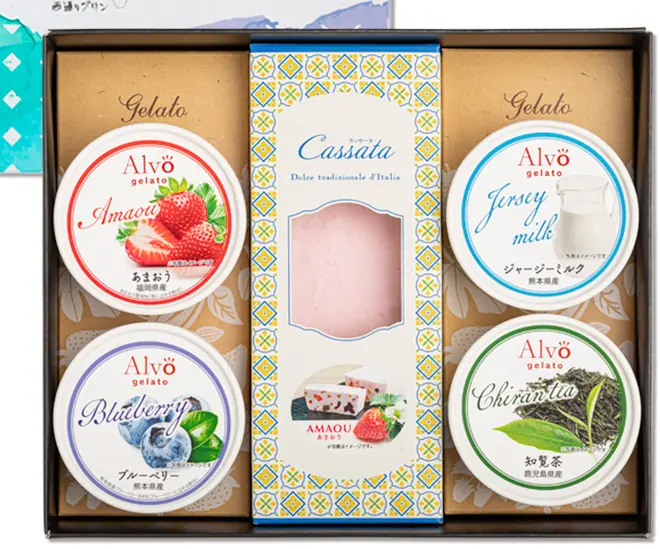 あまおうカッサータ・九州ジェラートセットのサブ画像