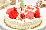Flower White Christmas ムースケーキの画像