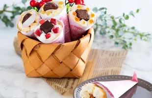 花束クレープ　手作りアンヌクレープ５個入のサムネイル