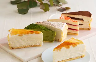 もっちり触感のミルクレープ5種食べ比べセットのサムネイル