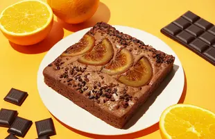 ブラウニーケーキ オレンジのサムネイル