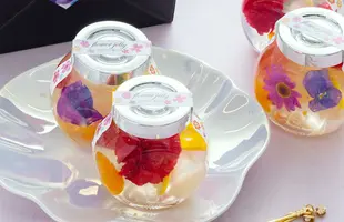 フラワーゼリー4個のサムネイル
