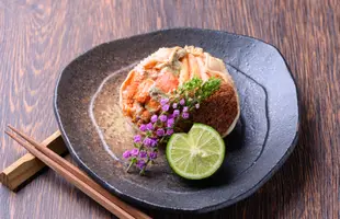 セイコガニ（香箱ガニ）の甲羅盛り 蟹の宝船 小サイズ 130g級使用　加工後65g～ 5個セットのサムネイル