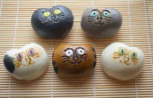 猫子まんじゅう 5個箱入 のサムネイル