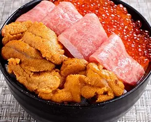 海鮮 三色丼の画像