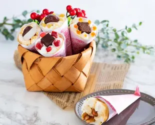 花束クレープ　手作りアンヌクレープ５個入の画像