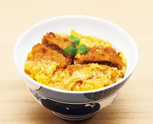 「銀座 梅林」国産ヒレ肉の特製カツ丼の具の画像