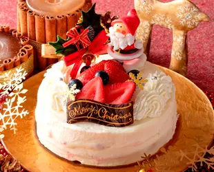 もっちり食感のホワイトベリークリスマスミルクレープの画像