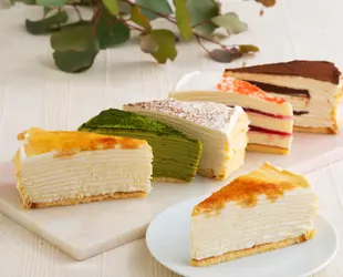 もっちり触感のミルクレープ5種食べ比べセットの画像