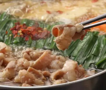 【醬油味】生野菜付き 博多国産牛生もつ鍋セット (4～5人前）