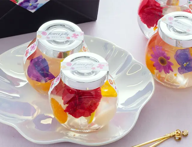 フラワーゼリー4個の画像