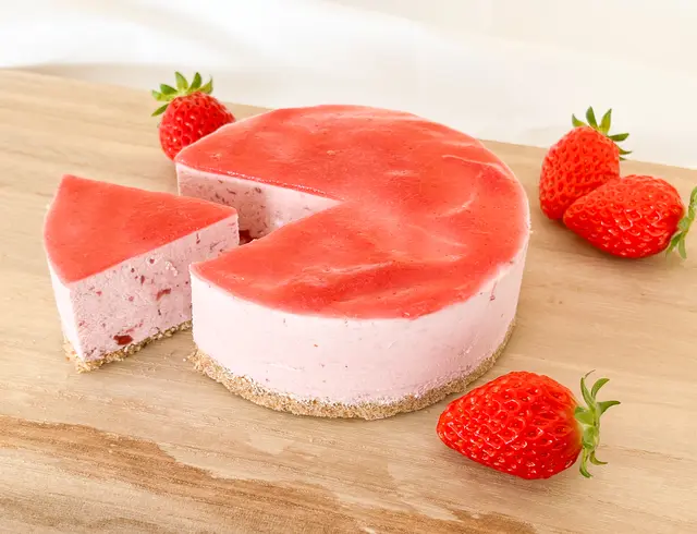 美作苺チーズケーキの画像