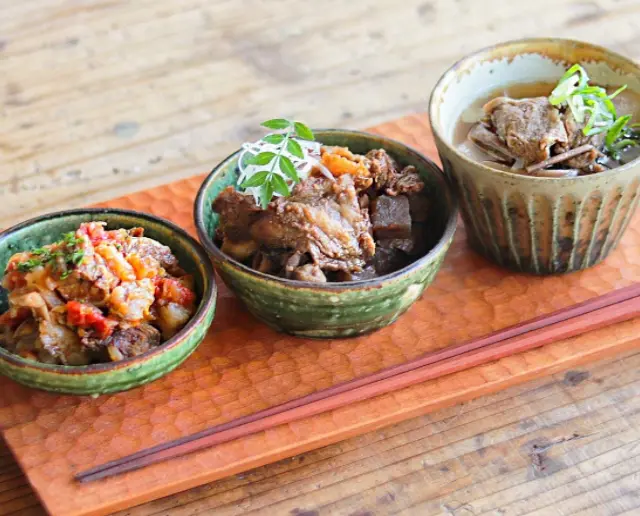 牛すじ すじ煮 6パック (3種類×2パック)の画像