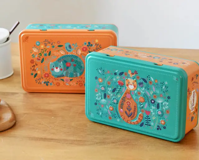 ラ・トリニテーヌ フラワーキャッツ缶の画像