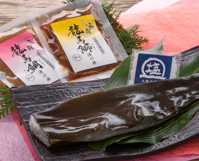 龍馬鯛の昆布〆と漬け丼2種セットの画像