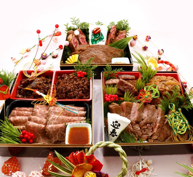 最高級A5ランク仙台牛 お肉のおせち3段重の画像