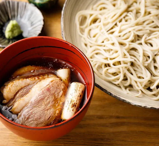 鴨汁そば麹漬け2食・ざるそば2食（瞬そば）の画像