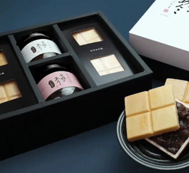 究極のあんこ 2瓶（最中種12個セット）の画像