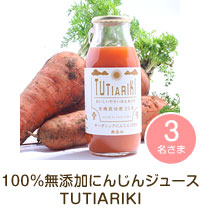 100%無添加にんじんジュース TUTIARIKI