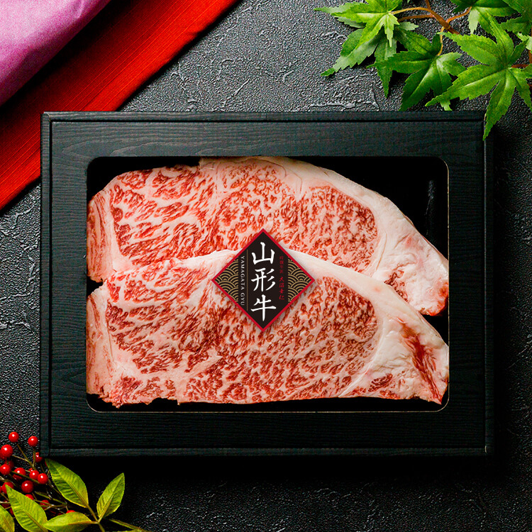 さがえ精肉「山形牛ステーキ極上サーロイン200g（1枚）」のお取り寄せ